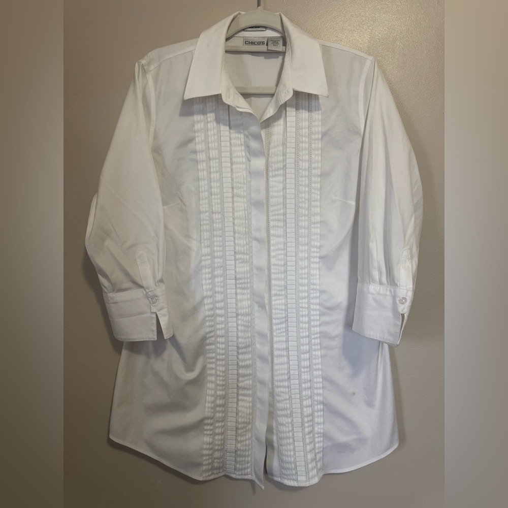 Chico's Elegant White Shirt DRESS